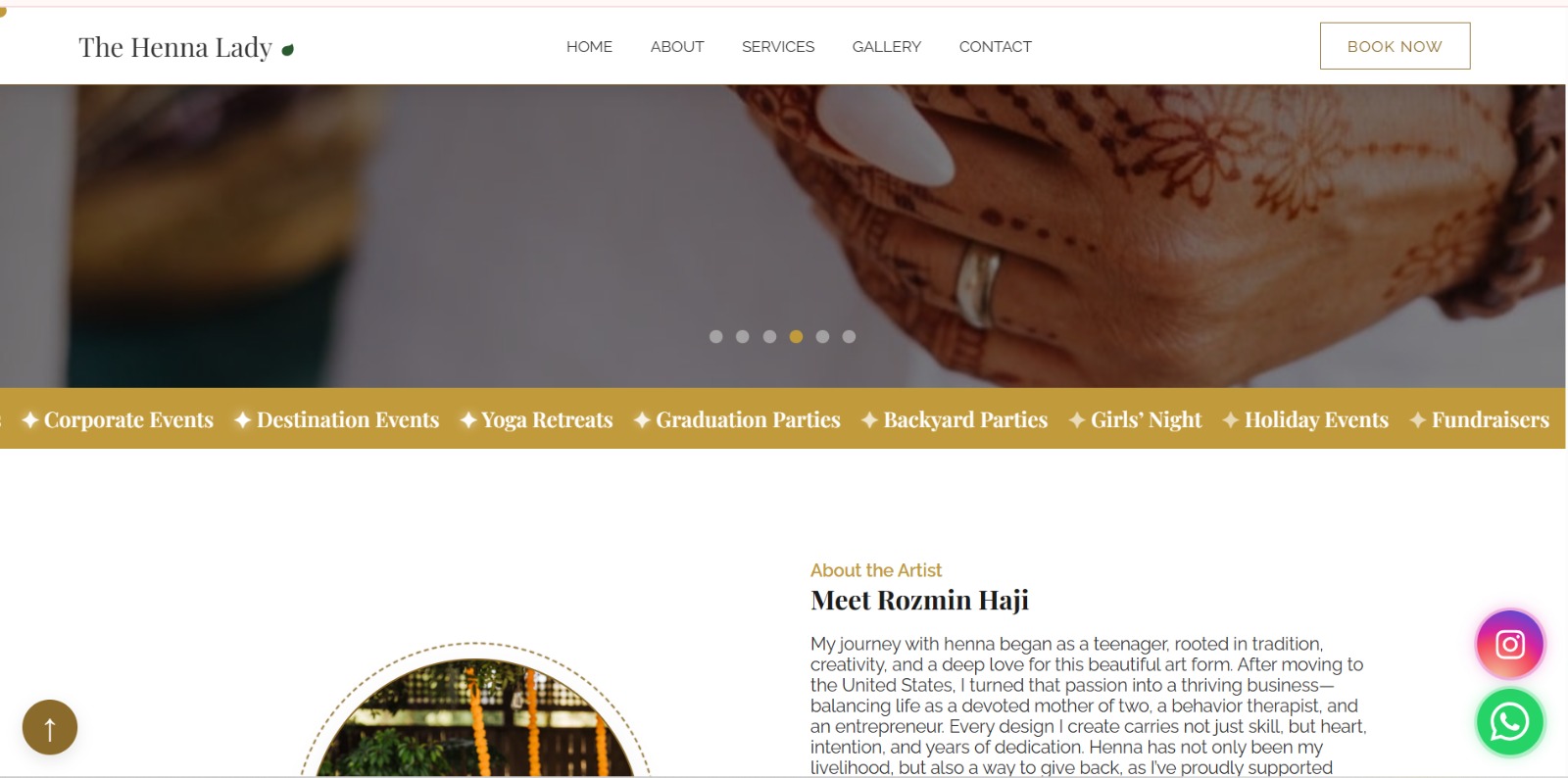 Henna Lady Website